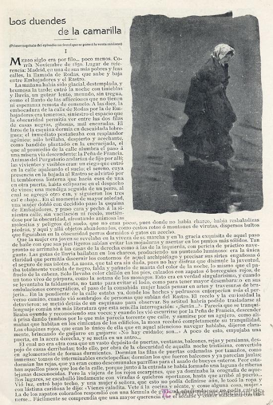 Coleccionismo de revistas y peri&oacute;dicos: BENITO PEREZ GALDOS 1903 EPISODIO 2 HOJAS REVISTA