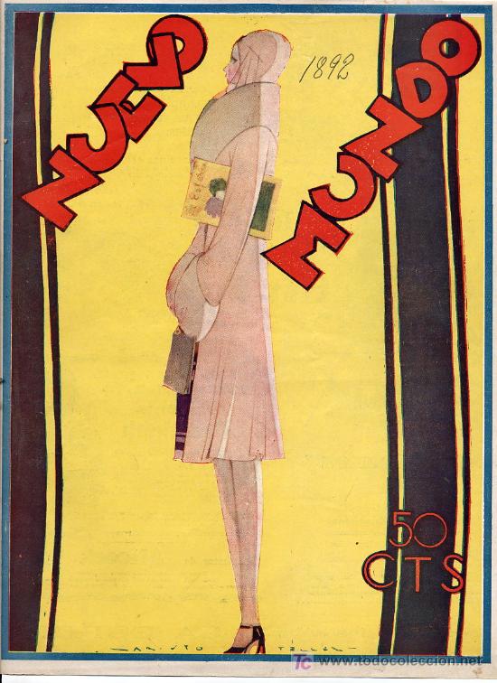 Coleccionismo de Revistas y Peri&oacute;dicos: NUEVO MUNDO 1930 SE&Ntilde;ORITA HOJA REVISTA