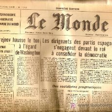 Coleccionismo de Revistas y Periódicos: DIARIO ' LE MONDE'. 29 DE OCTUBRE DE 1982. EN FRANCÉS.