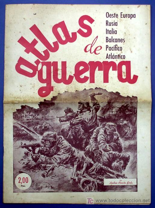 Coleccionismo de revistas y peri&oacute;dicos: ATLAS DE GUERRA. POR ANDRES BENITO POLO. SANTANDER, JUNIO DE 1944. SEGUNDA GUERRA MUNDIAL