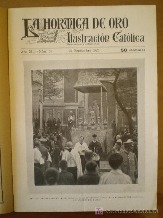 Coleccionismo de revistas y peri&oacute;dicos: LA HORMIGA DE ORO n&ordm; 39 (24/9/25) SEVILLA BILBAO VALLELLANO ROMILLA BURGOS SABADELL GIRALT