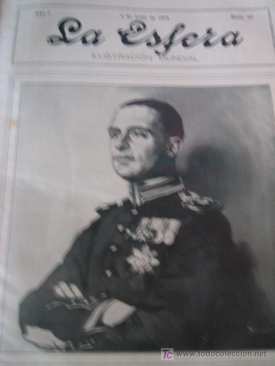 Coleccionismo de Revistas y Peri&oacute;dicos: LA ESFERA. (PRENSA GRAFICA- 4/7/1914) -A&Ntilde;O 1 - Nr. 27 - PREVIO I GUERRA- relata atentado de SARAJEVO