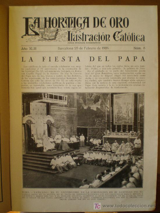 Coleccionismo de revistas y peri&oacute;dicos: LA HORMIGA DE ORO n&ordm; 8 (25/02/26) SAGUNTO BARCELONA BURGOS ALICANTE AVIACION MADRID CORU&Ntilde;A
