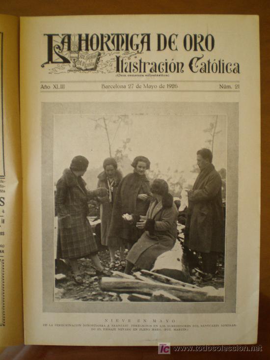Coleccionismo de revistas y peri&oacute;dicos: LA HORMIGA DE ORO n&ordm; 21 (27/05/26) ARANZAZU JATIVA OJANGUREN CORU&Ntilde;A CORDOBA LOYOLA AXDIR ALICANTE