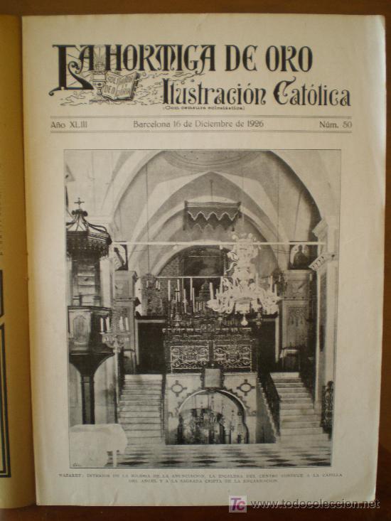 Coleccionismo de revistas y peri&oacute;dicos: LA HORMIGA DE ORO n&ordm; 50 (16/12/26) BARCELONA TARRAGONA GUIPUZCOA SANTIAGO CARTAGENA MELILLA GUINEA
