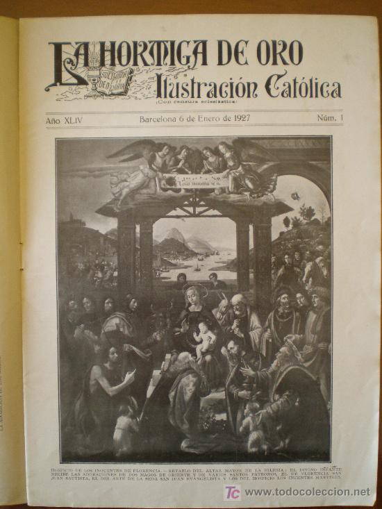 Coleccionismo de revistas y peri&oacute;dicos: LA HORMIGA DE ORO n&ordm; 1 (6/01/27) MADRID FLORENCIA EIBAR CORDOBA VALENCIA TEMPORAL CORREO CATALAN