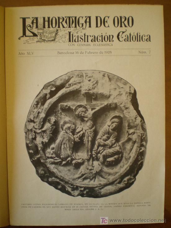 Coleccionismo de revistas y peri&oacute;dicos: LA HORMIGA DE ORO n&ordm; 7 (16/2/28) JATIVA BILBAO VALENCIA LOGRO&Ntilde;O FUTBOL GUADALUPE CACERES DURCAL CROS