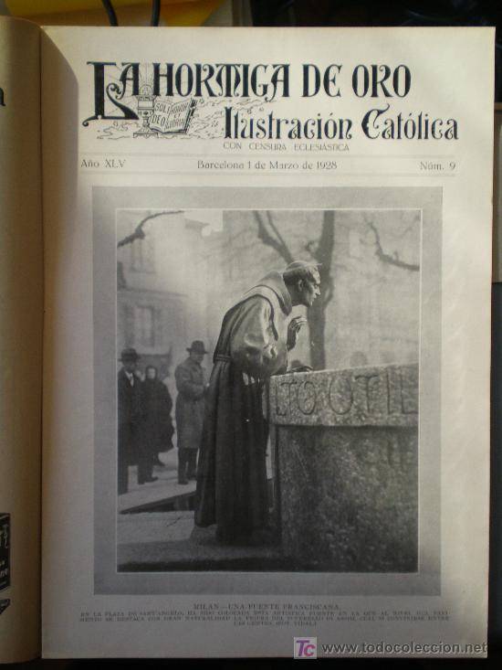 Coleccionismo de revistas y peri&oacute;dicos: LA HORMIGA DE ORO n&ordm; 9 (1/3/28) VIZCAYA LEON CATALU&Ntilde;A CARTAGENA MALAGA ZARAGOZA SAN FELIU SAN ANDRES