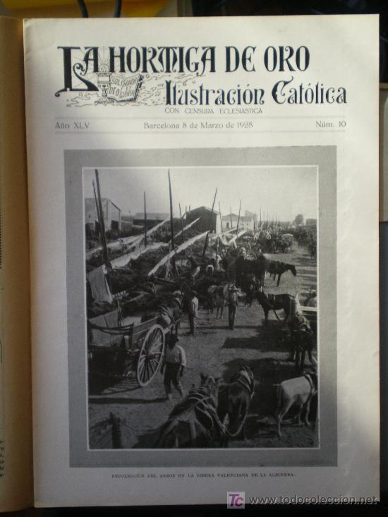 Coleccionismo de revistas y peri&oacute;dicos: LA HORMIGA DE ORO n&ordm; 10 (08/03/28) VALENCIA ALBARRACIN TERUEL CASTELLON SEVILLA  EIBAR ALBUFERA