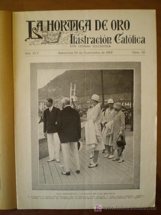 Coleccionismo de revistas y peri&oacute;dicos: LA HORMIGA DE ORO n&ordm; 38 (20/09/28) GAYARRE  MURCIA TOLEDO ARRATE SEVILLA CARTAGENA  PRIMO RIVERA
