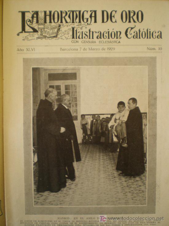 Coleccionismo de revistas y peri&oacute;dicos: LA HORMIGA DE ORO n&ordm; 10 (7/3/29) ROMANONES CARTAGENA AZCOITIA CASTELLON NURIA SEVILLA GUINEA
