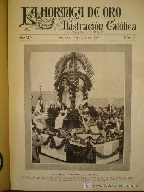 Coleccionismo de revistas y peri&oacute;dicos: LA HORMIGA DE ORO n&ordm; 27 (4/7/29). BARCELONA NAVARRA URBASA ESCORIAL AVIACION DORNIER 16 VILLAFRANCA