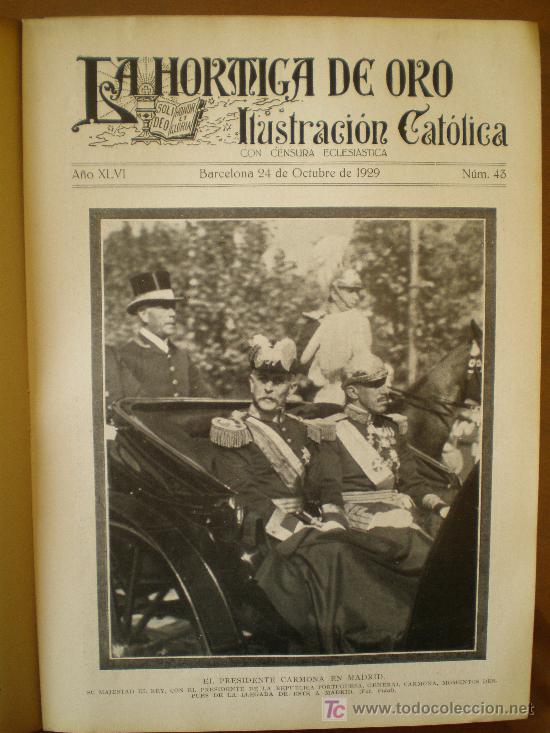 Coleccionismo de revistas y peri&oacute;dicos: LA HORMIGA DE ORO n&ordm; 43 (24/10/29) VALENCIA SEVILLA BARCELONA EIBAR CORU&Ntilde;A BAZIN KALAMUA PORTUGAL