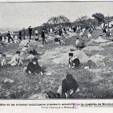 Coleccionismo de Revistas y Periódicos: BARCELONA 1911 FIESTA DEL ARBOL MONTJUIC FOTO RETAL REVISTA