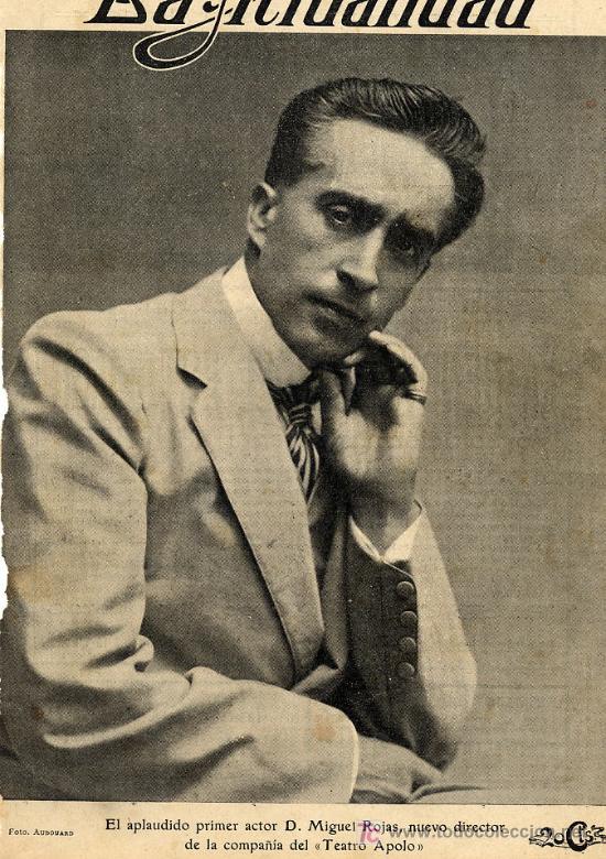 Collezionismo di Riviste e Giornali: MIGUEL ROJAS 1911 TEATRO APOLO HOJA REVISTA