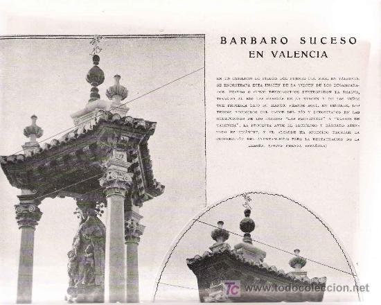Colecionismo de Revistas e Jornais: Vandalismo en el Puente del Mar de Valencia &ndash; 1935