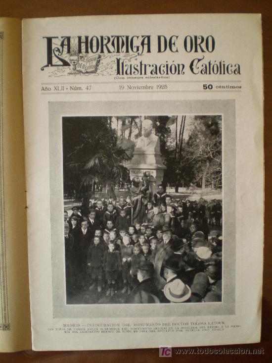 Coleccionismo de revistas y peri&oacute;dicos: LA HORMIGA DE ORO n&ordm; 47 (19/11/25) VERUELA FRANQUESAS SEVILLA SEO SABADELL CUCURULL PUIGGROS TETUAN