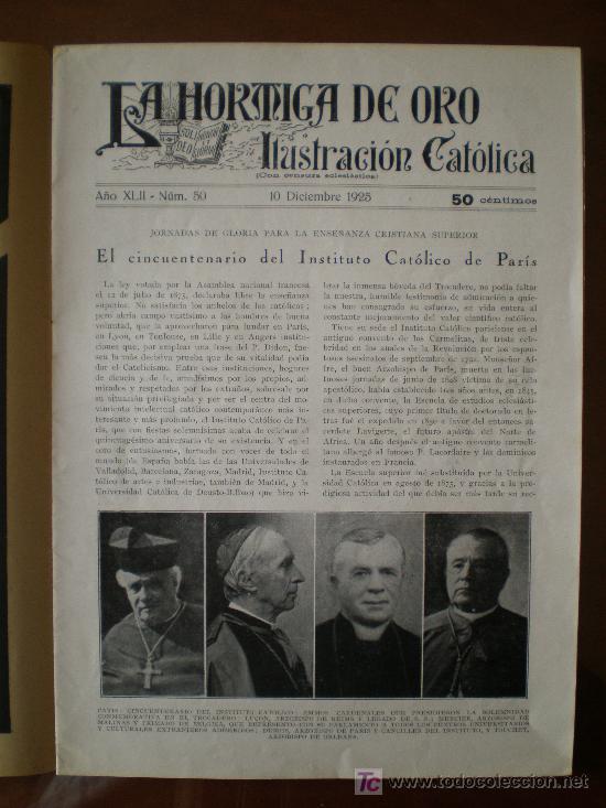 Coleccionismo de revistas y peri&oacute;dicos: LA HORMIGA DE ORO n&ordm; 50 (10/12/25) PARIS INGENIEROS MINAS GOBIERNO MADRID OCHANDIANO BARCELONA