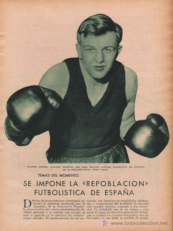 Coleccionismo de Revistas y Peri&oacute;dicos: Imagen del campe&oacute;n de boxeo alem&aacute;n Walter Nuesel - 1926