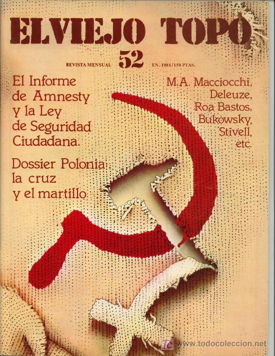 Coleccionismo de revistas y peri&oacute;dicos: REVISTA EL VIEJO TOPO N&ordm; 52   ENERO 1981