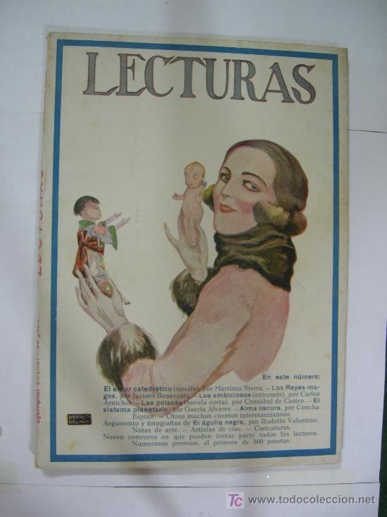 Coleccionismo de revistas y peri&oacute;dicos: revista mensual lecturas suplemento literario, n&ordm; 67 septiembre 1926, ver sumario, ilustrada