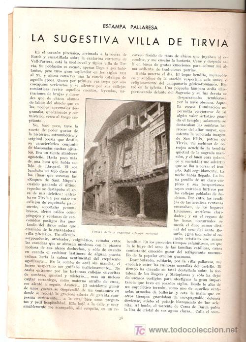Coleccionismo de revistas y peri&oacute;dicos: La HORMIGA de ORO-1930-LA SUGESTIVA VILLA DE TIRVIA- Reportaje dos paginas con tres fotos-V i B