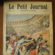 Coleccionismo de Revistas y Periódicos: LE PETIT JOURNAL Nº 186 (11/06/1894) COGIDA DEL TORERO ESPARTERO EN MADRID