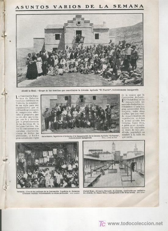 Collection Magazines and Newspapers: NUEVO MUNDO  A&Ntilde;O 1911  TORRELAVEGA  DAROCA ALCALA LA REAL  COLONIA AGRICOLA EL PUERTO FOTOS ANTIGUAS
