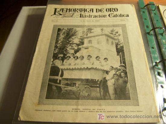 Coleccionismo de revistas y peri&oacute;dicos: LA HORMIGA DE ORO N&ordm; 15 MURCIA FIESTA DE PASCUA BATALLA FLORES (14 ABRIL 1923) (COB124)