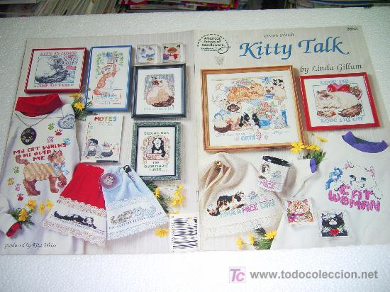 Coleccionismo de Revistas y Peri&oacute;dicos: CROSS STITCH KITTY TALK  BY LINDA GILLUM