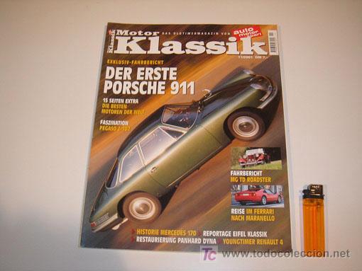 Coleccionismo de revistas y peri&oacute;dicos: MOTOR KLASSIK ALEMANA PORCHE 911 MG TD FERRARI 11/2001
