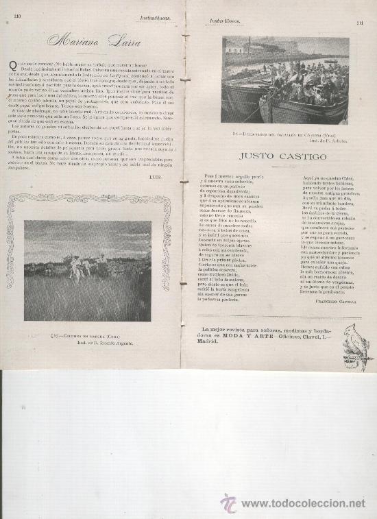 Coleccionismo de Revistas y Peri&oacute;dicos: REVISTA INSTANTANEAS. A&Ntilde;O 1898. DESEMBARCO DEL BATALLON DE CORDOBA. PUERTO DE VIGO. GUERRA DE CUBA.