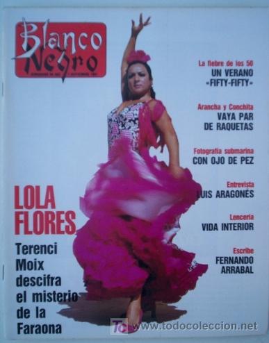 Coleccionismo de revistas y peri&oacute;dicos: BLANCO Y NEGRO N&ordm; 3766 &ndash; 1 septiembre 1991 - LOLA FLORES