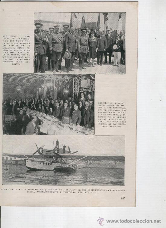 Colecionismo de Revistas e Jornais: REVISTA  A&Ntilde;O 1928 SANT FOST DE CAMPCSENTELLES ESTADELLA AVIADOR DURAN CUEVA DE ALTAMIRA COLE CORDOBA