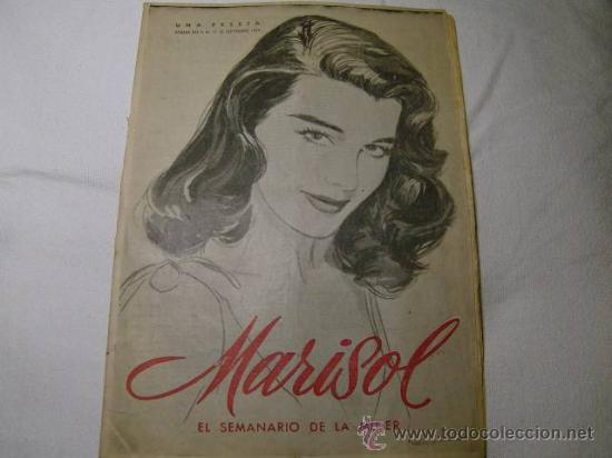 Sammeln von Zeitschriften und Zeitungen: MARISOL - EL SEMANARIO DE LA MUJER - A&Ntilde;O I- 6 SEPT 1954 N&ordm; 32 - NOVELAS LABORES HOGAR ESPECTACULOS