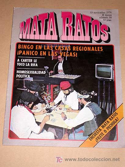 Sammeln von Zeitschriften und Zeitungen: MATA RATOS N&ordm; 30. II &Eacute;POCA. GARBO NOVIEMBRE 1976. GOTLIB, KIM, J. L. MART&Iacute;N, VIVES, MANEL, ROMEU TOM