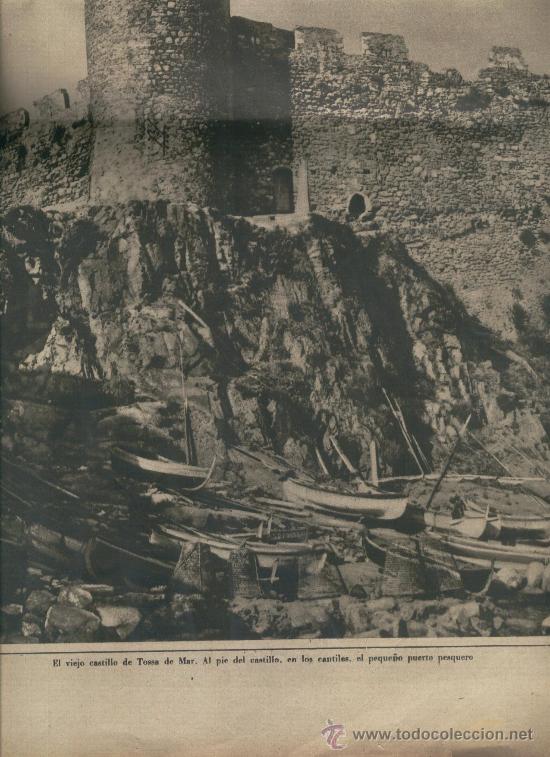 Collezionismo di Riviste e Giornali: LA VANGUARDIA.A&Ntilde;O 1931. TOSA. TOSSA . TOSA DE MAR. TOSSA DE MAR. PORT PESQUER.  FOTO GRANDE.