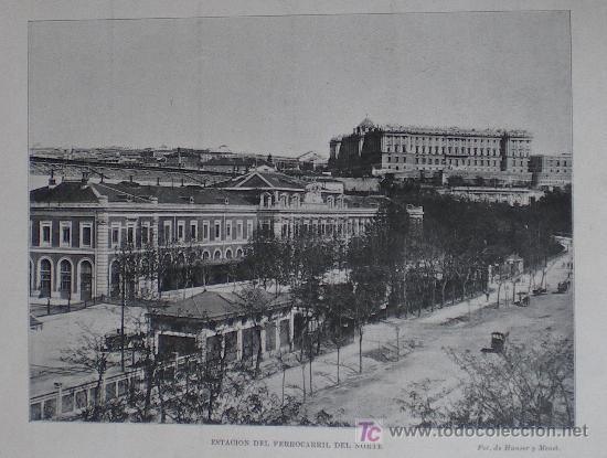 Coleccionismo de Revistas y Peri&oacute;dicos: MADRID 1905, ESTACION DE FERROCARRIL DEL NORTE (FOTOGRAFIA HAUSER Y MENET)