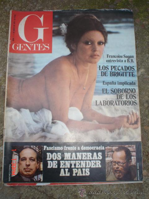 Coleccionismo de Revistas y Peri&oacute;dicos: revista gentes --la n&ordm; 1-1de mayo 1976-brigitte bardot