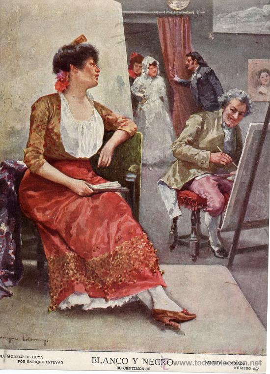 Coleccionismo de revistas y peri&oacute;dicos: E.ESTEVAN 1907  GOYA HOJA REVISTA