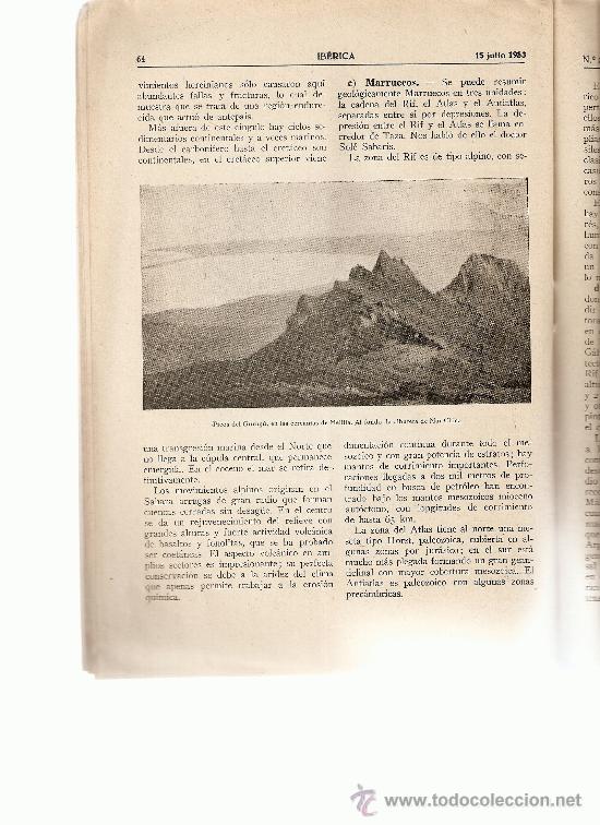 Coleccionismo de revistas y peri&oacute;dicos: REVISTA IBERICA 261.A&Ntilde;O1953.CANET DE MAR.TEXTIL.GEOLOGIA.PROTECTORADO ESPA&Ntilde;OL.