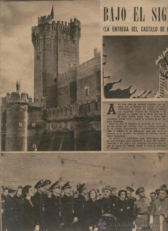 Coleccionismo de revistas y peri&oacute;dicos: 1942 SEPULCROS DE LOS PAPAS CASTILLO DE LA MOTA MEDINA DEL CAMPO LEGION CONDOR AVIACION ALEMANA D