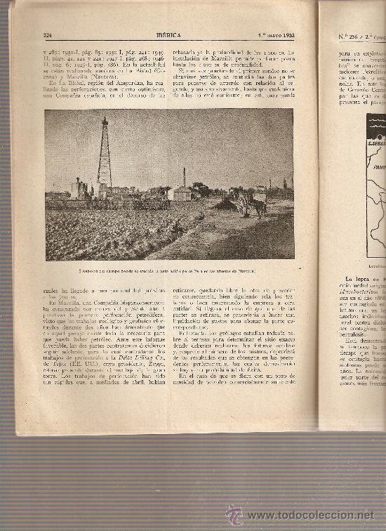 Collezionismo di Riviste e Giornali: REVISTA IBERICA 256 .A&Ntilde;O 1953 .PETROLEO.LA BISBAL Y MARCILLA.LERIDA.GUISSONA.