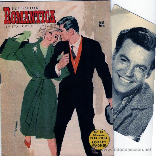 Sammeln von Zeitschriften und Zeitungen: romantica n&ordm; 28, con foto-ficha de robert wagner