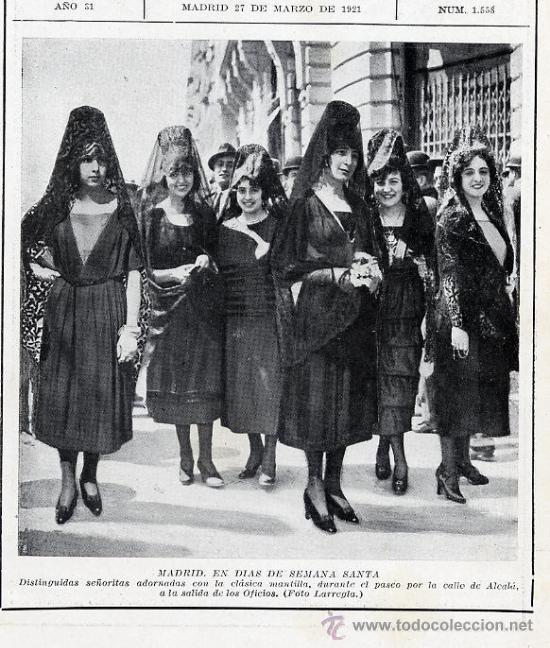 Coleccionismo de Revistas y Peri&oacute;dicos: MADRID 1921 SEMANA SANTA HOJA REVISTA