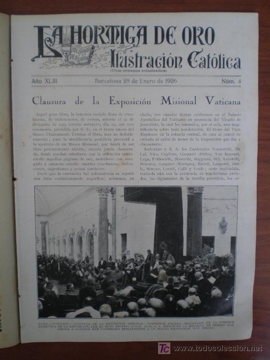 Coleccionismo de revistas y peri&oacute;dicos: LA HORMIGA DE ORO N&ordm; 4 (28/01/26) PLUS ULTRA AVIACION RABIDA RAID GRECO VALENCIA CORU&Ntilde;A SABADELL