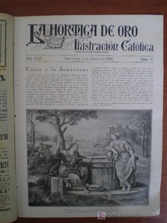 Coleccionismo de revistas y peri&oacute;dicos: LA HORMIGA DE ORO N&ordm; 10 (11/3/26) OLORDE MATARO ALICANTE RUBI SEGOVIA ALCOY TARRAGONA COULLAUT