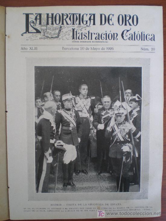 Coleccionismo de revistas y peri&oacute;dicos: LA HORMIGA DE ORO N&ordm; 20 (20/05/26) TENERIFE SANJURJO CAMPINS VALENCIA CALASANZ SEVILLA GRANADA AXDIR