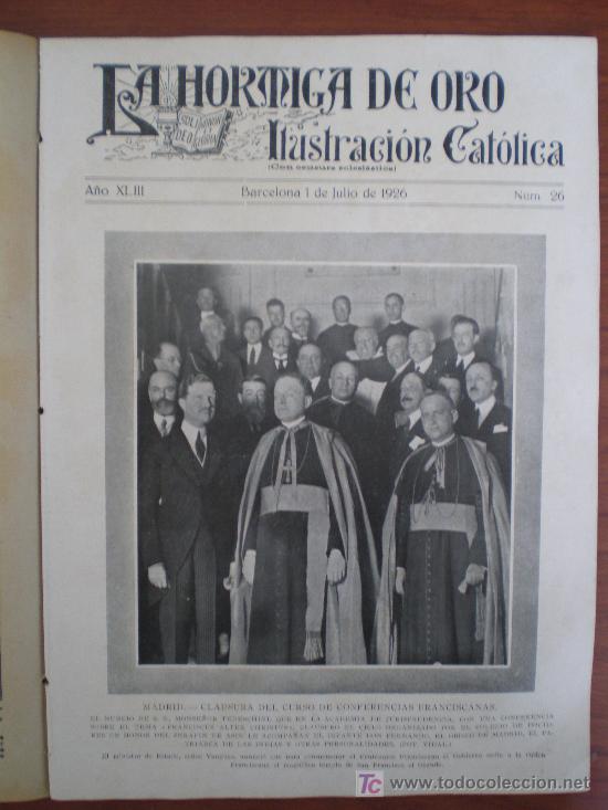 Coleccionismo de revistas y peri&oacute;dicos: LA HORMIGA DE ORO n&ordm; 26 (01/07/26) OROTAVA TENERIFE BARCELONA MADRID CHICAGO MARTIRES SIENA CORPUS