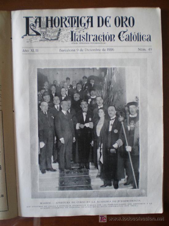 Coleccionismo de revistas y peri&oacute;dicos: LA HORMIGA DE ORO N&ordm; 49 (09/12/26)  ESCORNALBOU TARRAGONA DUQUE VITORIA FRANCISCANOS JURISPRUDENCIA